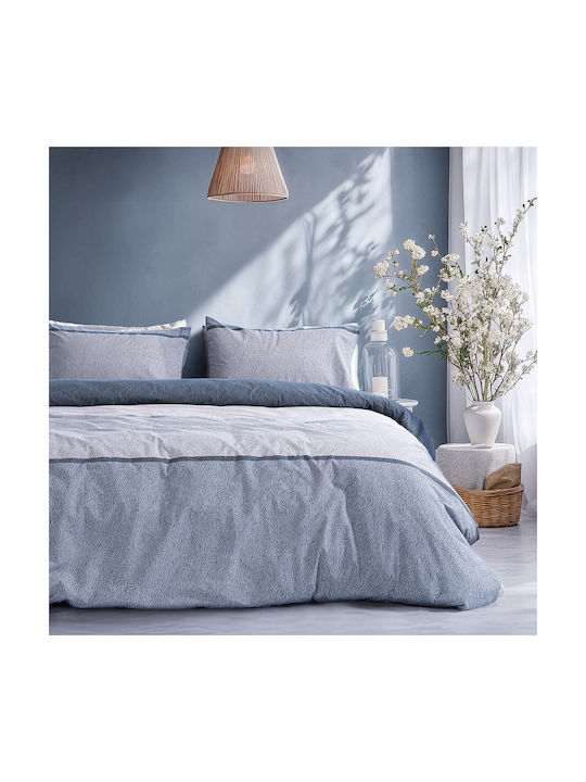 Beauty Home 12566 Σετ Μαξιλαροθήκες με Φάσα Σιέλ 51x73εκ.