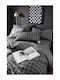 SteweHome Single Quilt Set 160x220cm Gray
