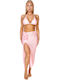 Set Bikini 3 Τεμαχίων Τριγωνάκι Ροζ