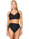 Set Bikini Ψηλόμεσο Μαύρο