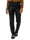 Women's Leather Trousers Black