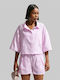 Chill Long Sleeve Women's Shirt Pink Striped