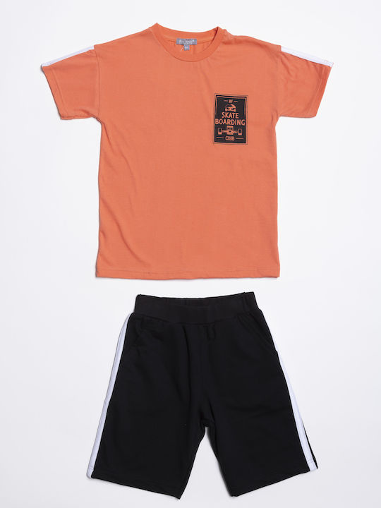 Fun Strike Kids Set With Orange Shorts 2 Pieces