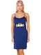 Comfort Summer Women's Nightgown Dark Blue