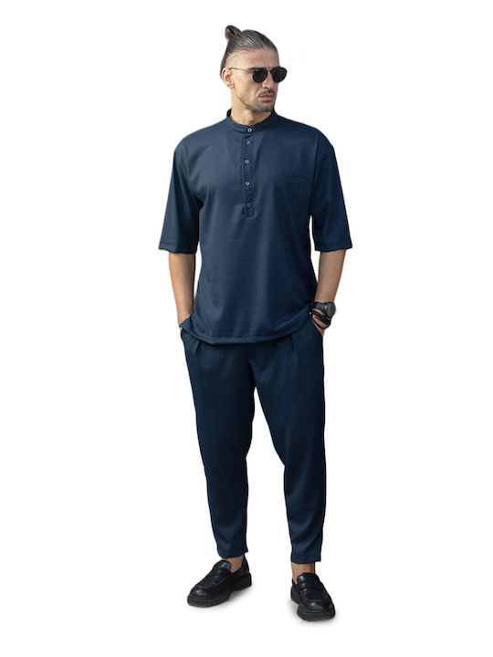 Henry Clothing Παντελόνι Σκούρο Μπλε