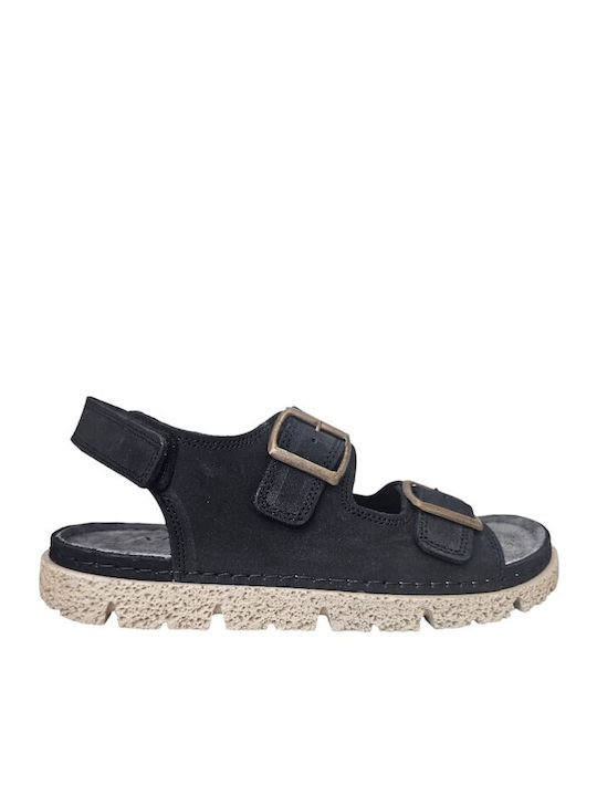 Leather Men's Sandals in Tabac Brown Colour A103-MAVRO