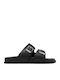 Leather Men's Sandals in Black Colour