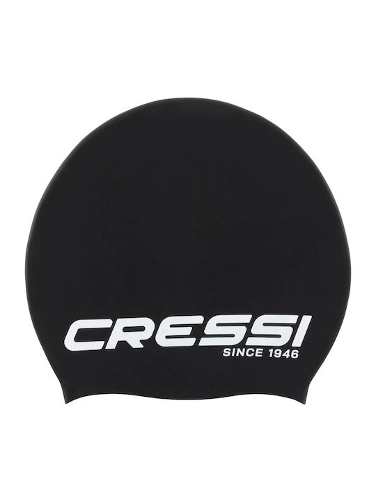 Cressi Loira Long Hair Swim Cap Black White M Ncc