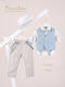 Piccolino Baptism Suit for Boys Stefano Beige AG26S97 Sand