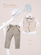 Piccolino Baptism Suit for Boys Nico Nico Green AG26S96 SAGE