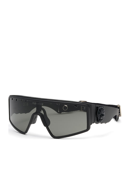 Philipp Plein Men's Sunglasses with Black Frame and Black Lens SSP007V 0U28