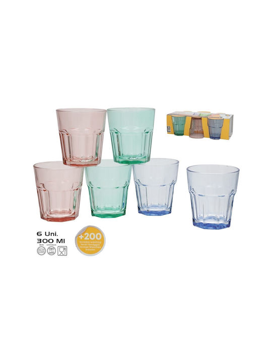 JetWorld Сет Чаши от Стъкло 300ml 6 Броя