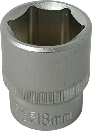 SKS Tools Καρυδάκι Εξάγωνο με Καρέ Υποδοχής 3/8" Διάμετρος 18mm