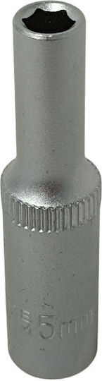 SKS Tools Καρυδάκι Εξάγωνο Μακρύ με Καρέ Υποδοχής 1/4" Διάμετρος 5mm