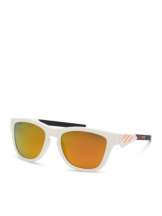 Philipp Plein Herren Sonnenbrille mit Weißem Rahmen SSP008-54847P