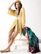 Kentia Sundress Γυναικείο Μακρύ Φόρεμα Παραλίας Yellow