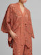 Long Sleeve Women's Shirt Terracotta