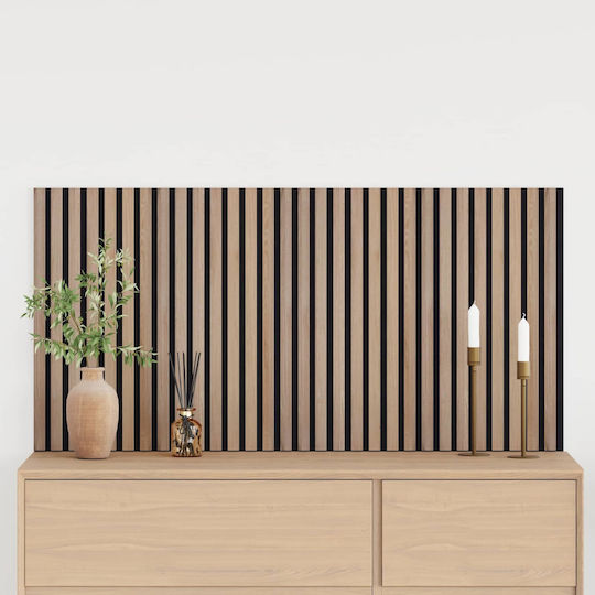 3D Wall Panels with Glue Brown 60.5x60x1.9cm 2 Pieces
