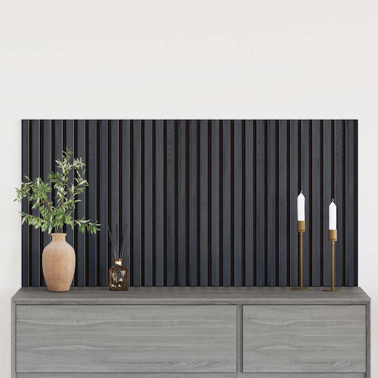 3D Wall Panels with Glue Grey 60.5x60x1.9cm 2 Pieces