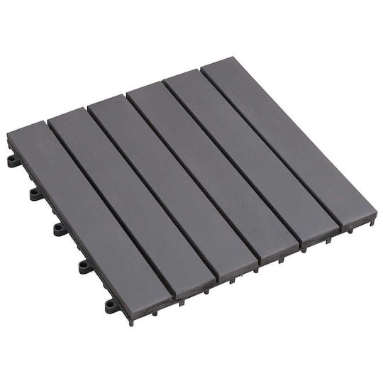 vidaXL Wooden Garden Flooring Tile 30x30cm 20 Pieces