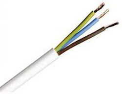 Гъвкав Кабел Nylhy 3x0.75mm2 H03vv-f Бял 100м Гъвкав Кабел Nylhy 3x0.75mm2 H03vv-f Бял 100м