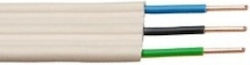 Cablu Plăcuță Nyify A05vvh3-u 3x1 5mm2 Alb 100m