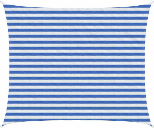 vidaXL Rectangular Mesh Shade Fabric Blue 2.5x3.5m