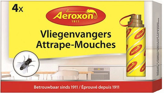 Aeroxon Παγίδα για Μύγες με Κολλητική Επιφάνεια 4τμχ
