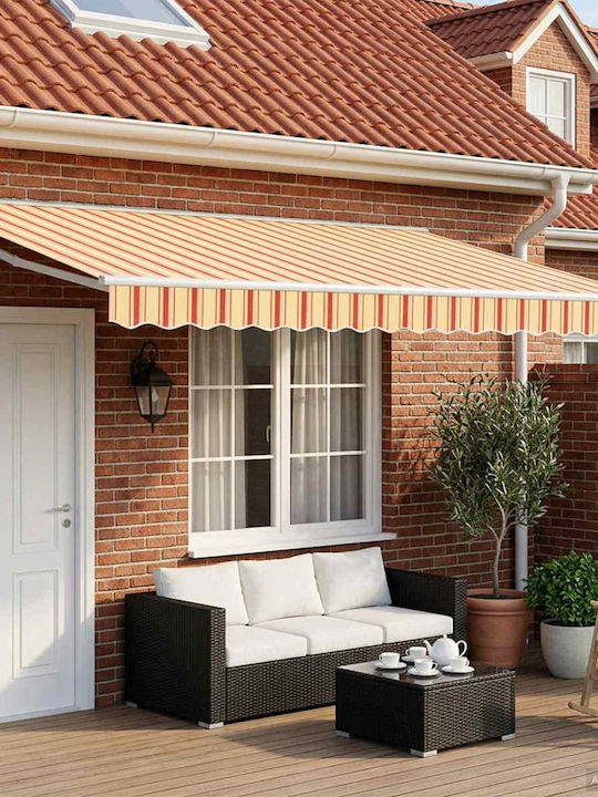vidaXL Terrasse Zelt mit LEDs Gelbe 4.5x3m