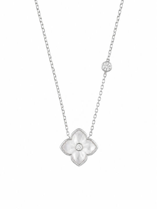 Jools Halskette mit Blumenmuster aus Vergoldetem Silber