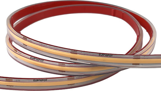 Eurospot Waterproof LED Strip 24V Warm White Light 3m COB Type