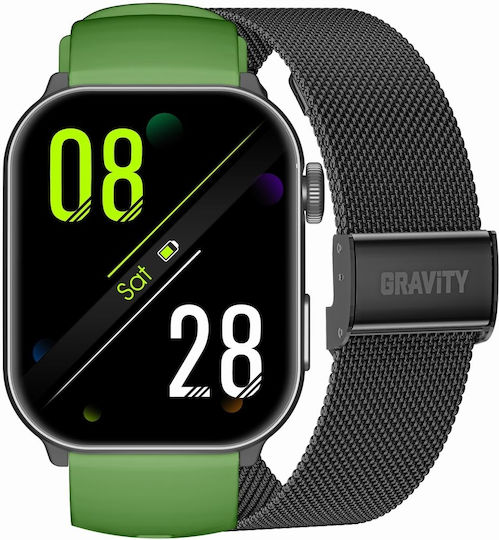 Unisex Smartwatch Gravity Gt28-4 Bluetooth Anrufe Zusätzlicher Armband SG037d