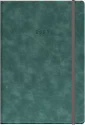 Next Flexi Agendă Zilnică B6 2027 Verde 12x17 cm