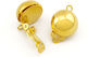 Brass Clip Earring Link 15mm Gold Plated Packaging 12 Pieces