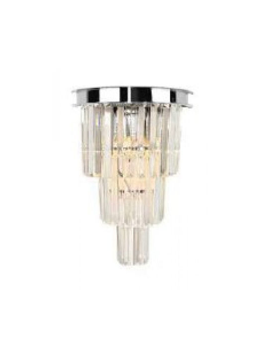 Inlight Wall Lamp with E14 Socket Silver 37cm