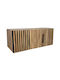 HomeMarkt Rectangular Loft Closet from Chipboard Natural 150x55x6cm HM18391.01