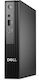 Dell Pro Micro (QCM1250) Мини Компютър (Core Ultra 5 235T/16GB DDR5/16GB SSD/W11 Pro)