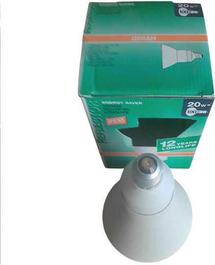Osram Economy Lamp Dulux Reflector 20w E27 15000h 2700k