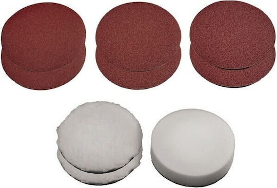 Set Bonetă de Lustruire și Disc de Polizare Einhell Cc-po 1100/150 E 150mm 9 Bucăți