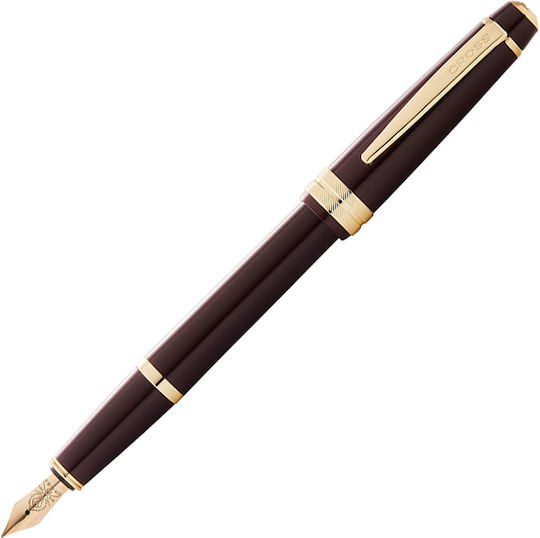 Cross Bailey Light Fountain Pen Fine Red With Black Ink