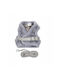 Set Harness+leash Dog Cat Gray Polyester Size Xxs Insulated