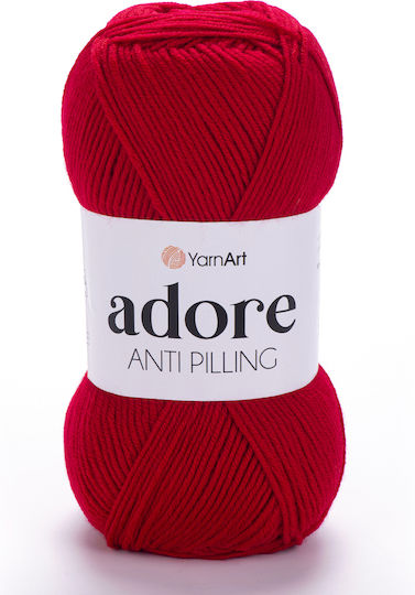 Adore Yarnart 352 Dark Red Knitting Yarn Anti Pilling Acrylic 280m 100gr