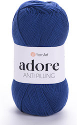 Adore Yarnart 349 Blue Knitting Yarn Anti Pilli...