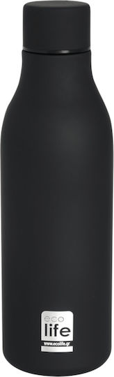 Ecolife Thermos Bottle BPA Free 550ml Black