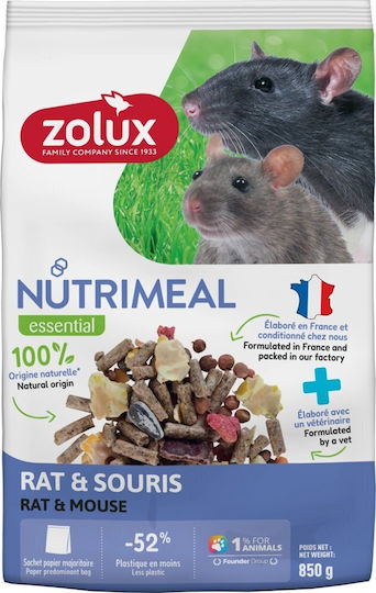 Zolux Nutrimeal 4 Hrană Mixtă Pentru Șoareci Și Șobolani 850g