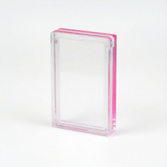 Magnetic Transparent Acrylic Case Bumpred Psa Graded Card Neon Pink Protective Frame Reinforcement – Premium Display Stand