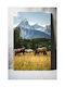 Painting Horses Grazing In Scenic Mountain Landscape 100x150