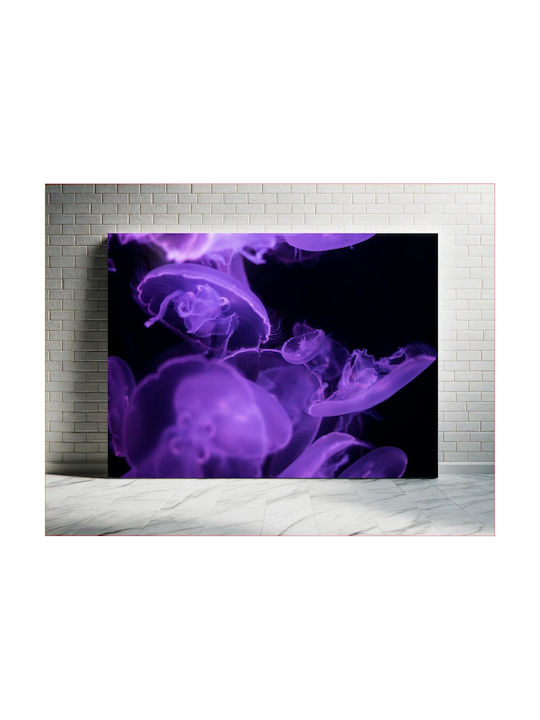 Панел Purple Jellyfish В Морето Модри Медузи В Морето 100x70