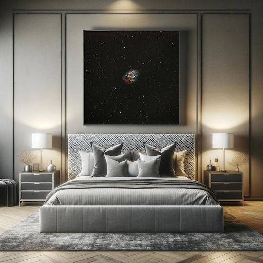 iLovePrints Gemälde Bunt Nebula Im All 80x80