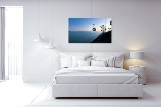 Painting Cable Cars Over Ocean Cable Car Over Ocean 65x40